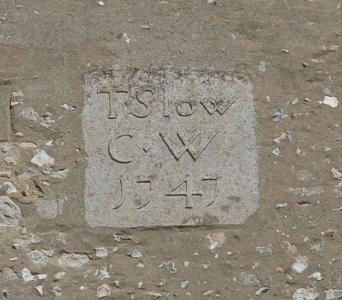 Plaque on the tower August 2007